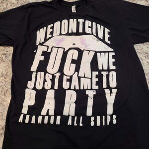 🚫SOLD🚫Abandon All Ships -  Band T-Shirt Size L | SIGNED